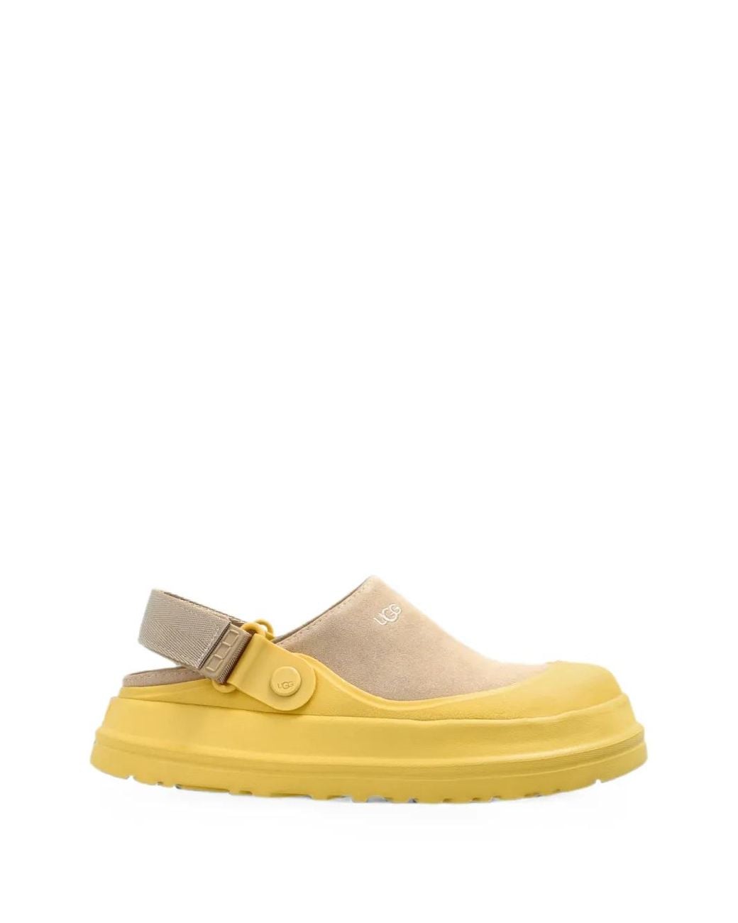 Ugg Yellow Goldenglow Suede Clogs