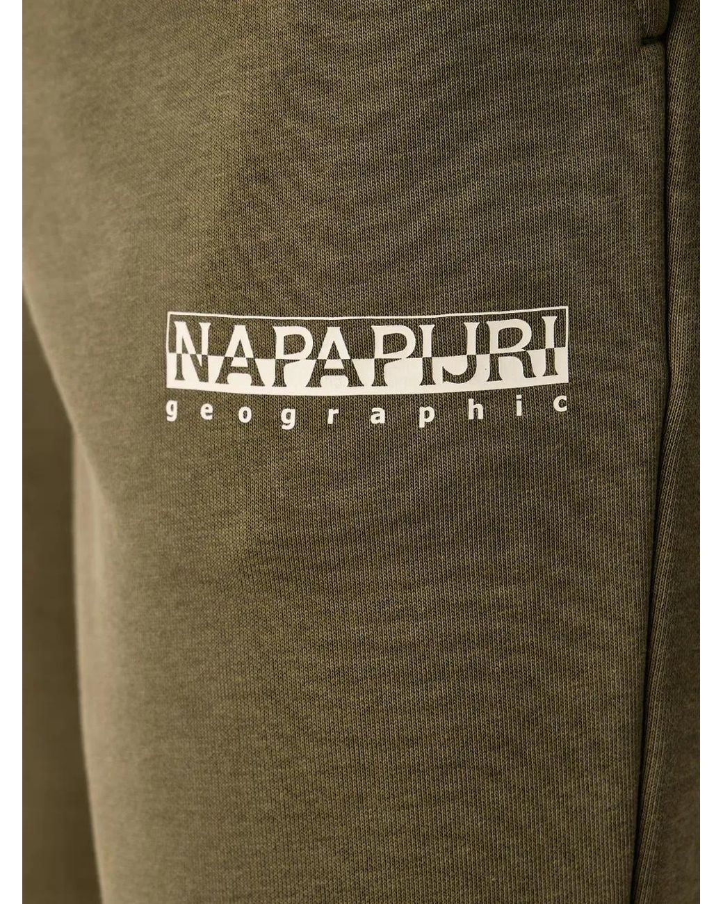 Napapijri Green Gori Logo-Print Track Pants for men