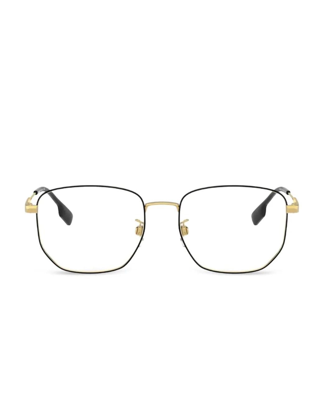 Burberry Black Brille Mit Eckigem Gestell