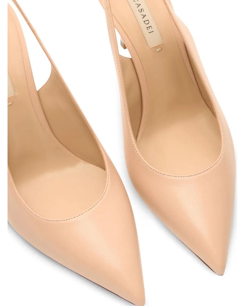 Casadei Natural Blade Minorca Slingback Pumps