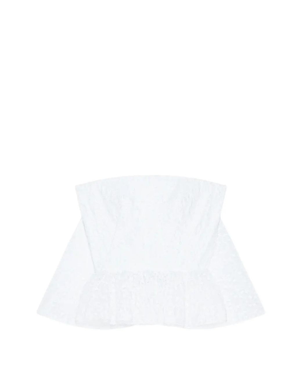 Givenchy White Bustier Cape Back Top