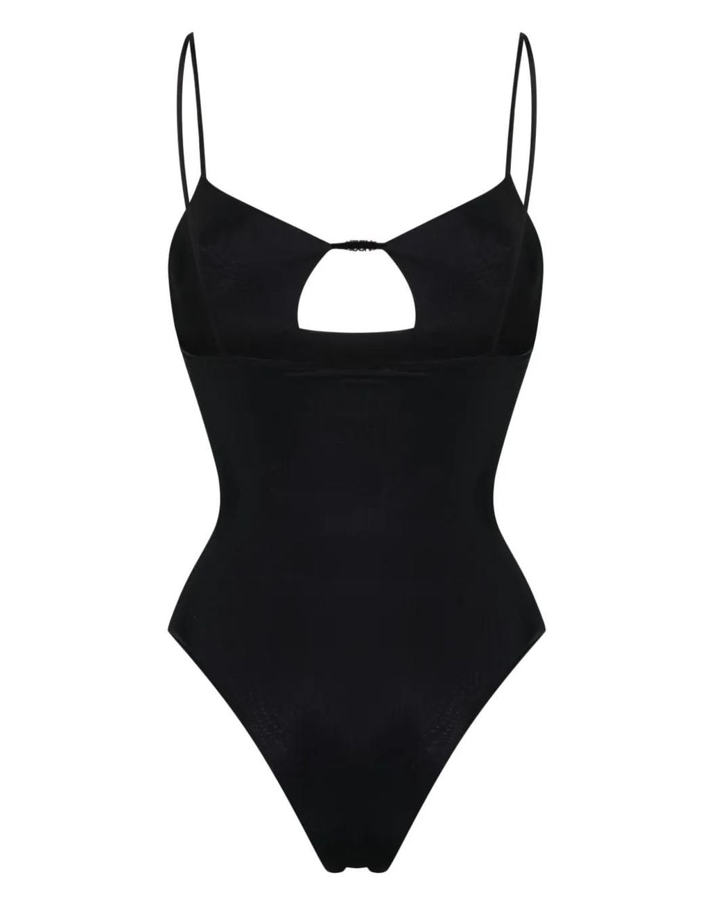 DSquared² Black Logo-Plaque One-Piece