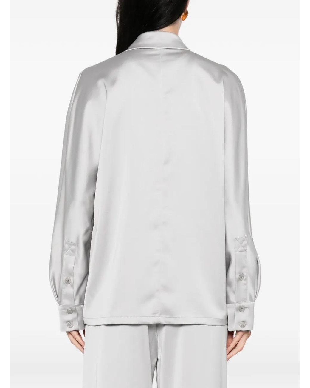 Imperial White Belted Double-Breasted Blazer