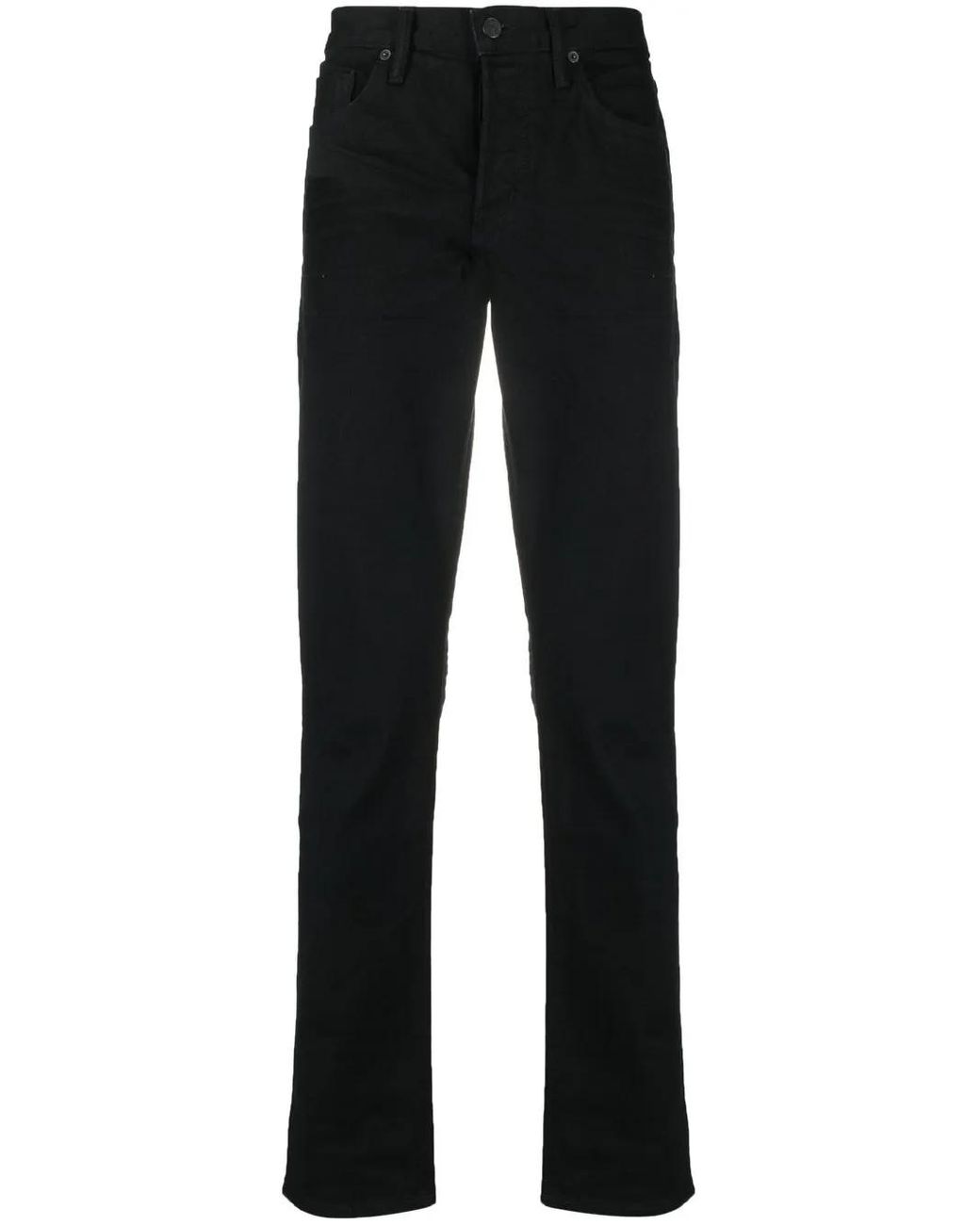 Tom Ford Black Mid Rise Slimfit Jeans for men