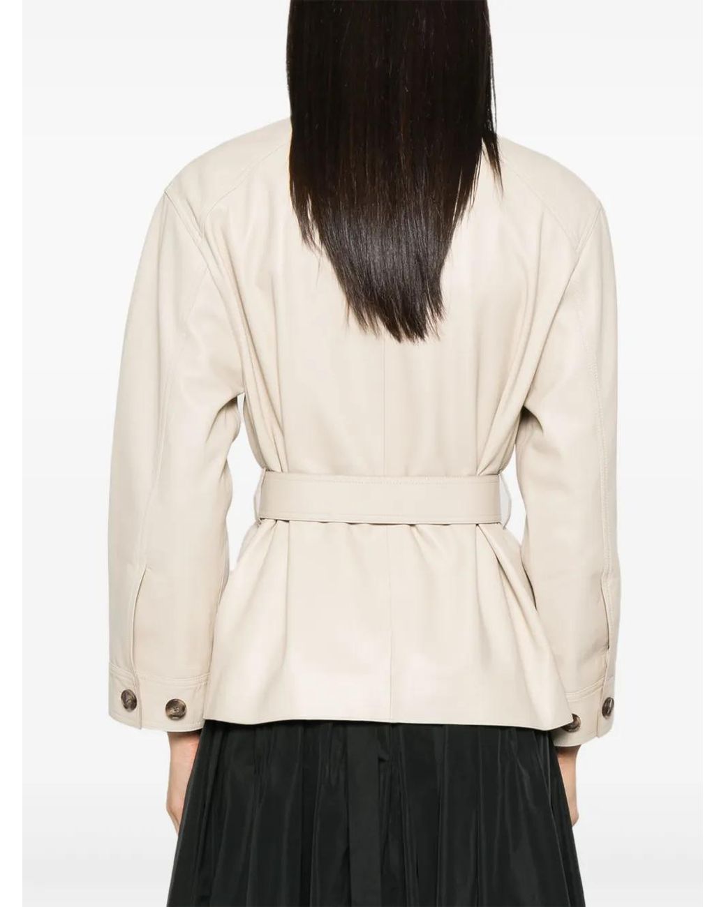 Yves Salomon Natural Leather Jacket