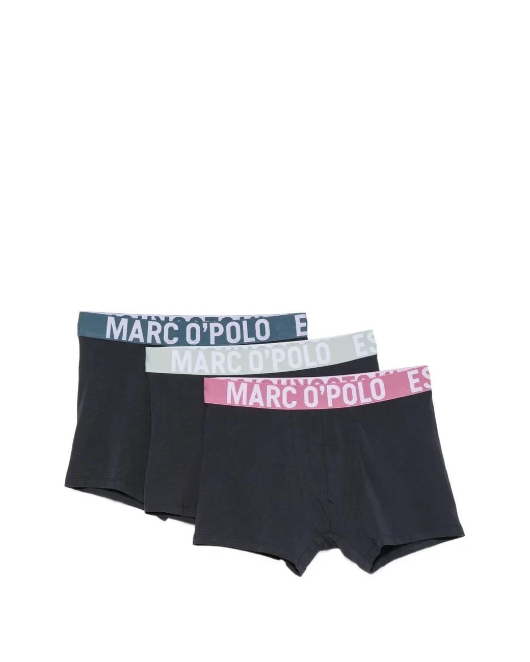 Marc O' Polo Blue Logo-Waistband Boxers (Set Of Three) for men
