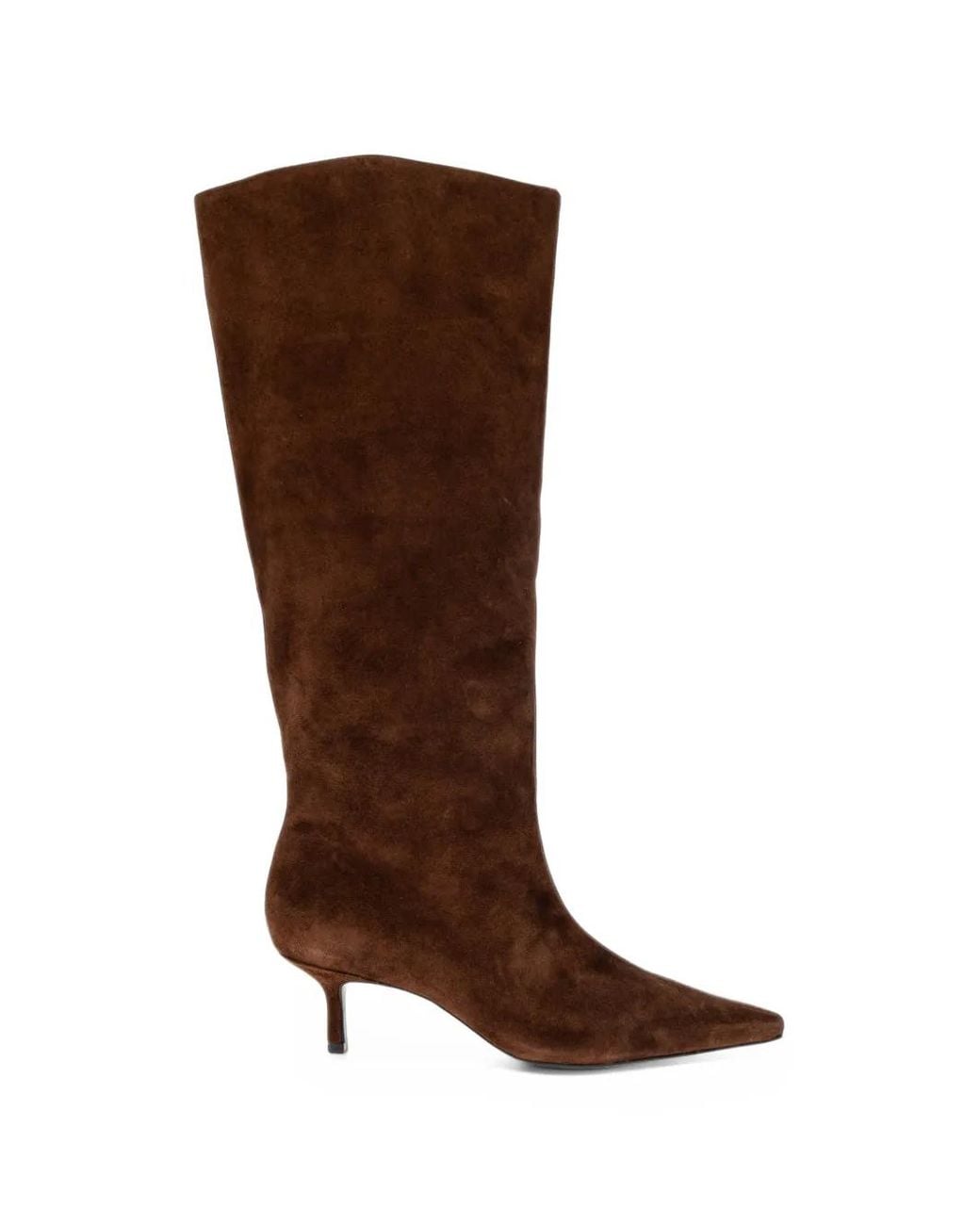Black Suede Studio Brown Sutton Knee-High Boots