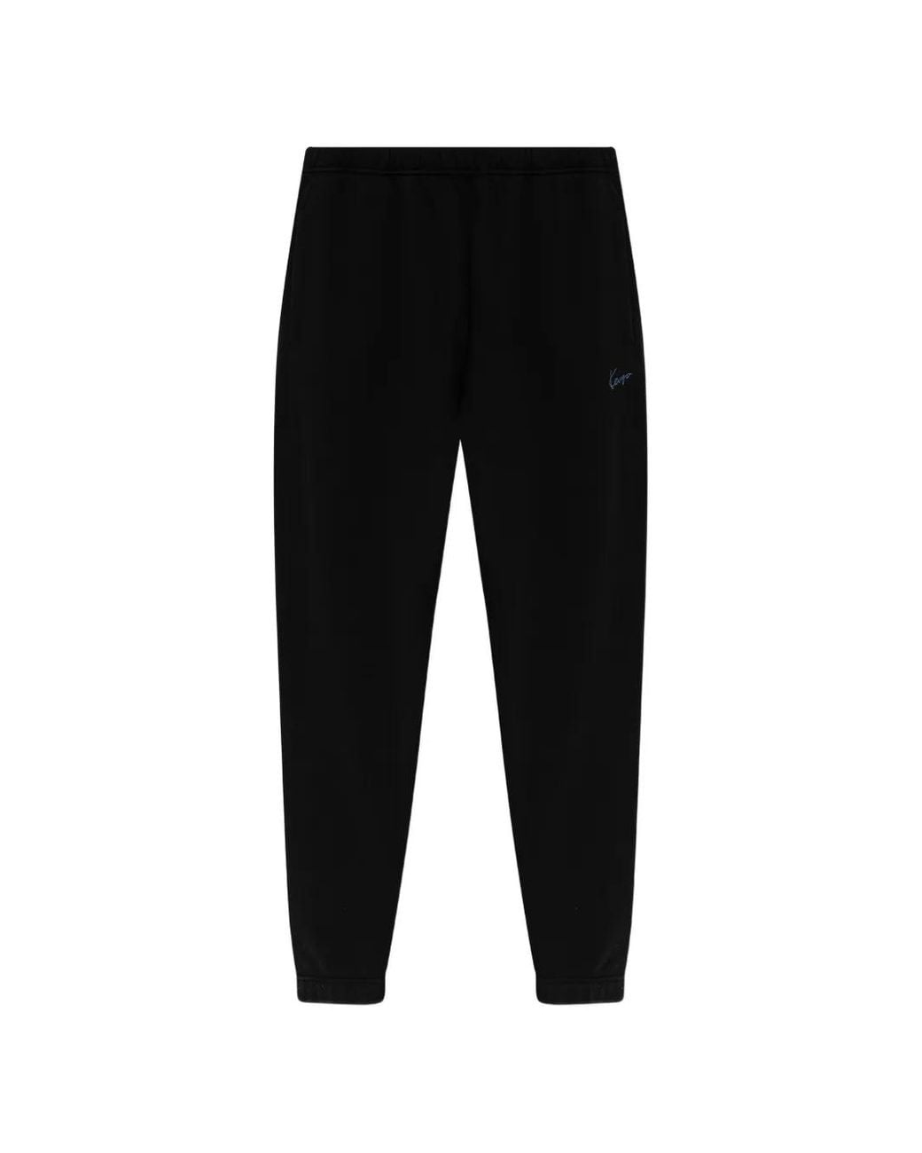 KENZO Black Sweatpants With Embroidered Logo for men
