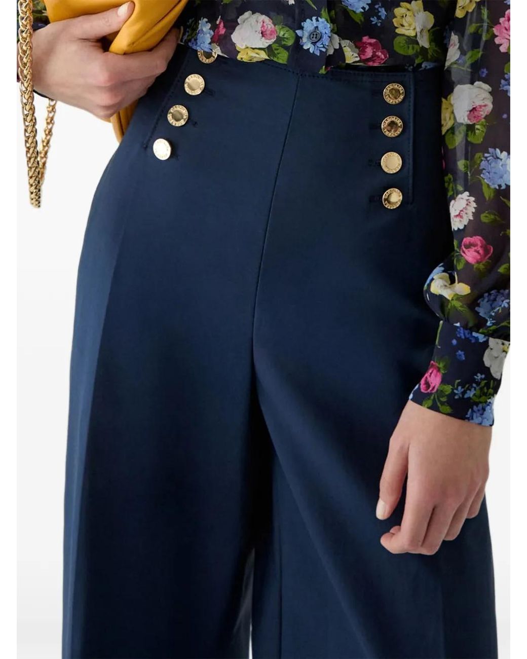 Carolina Herrera Blue Alba Trousers