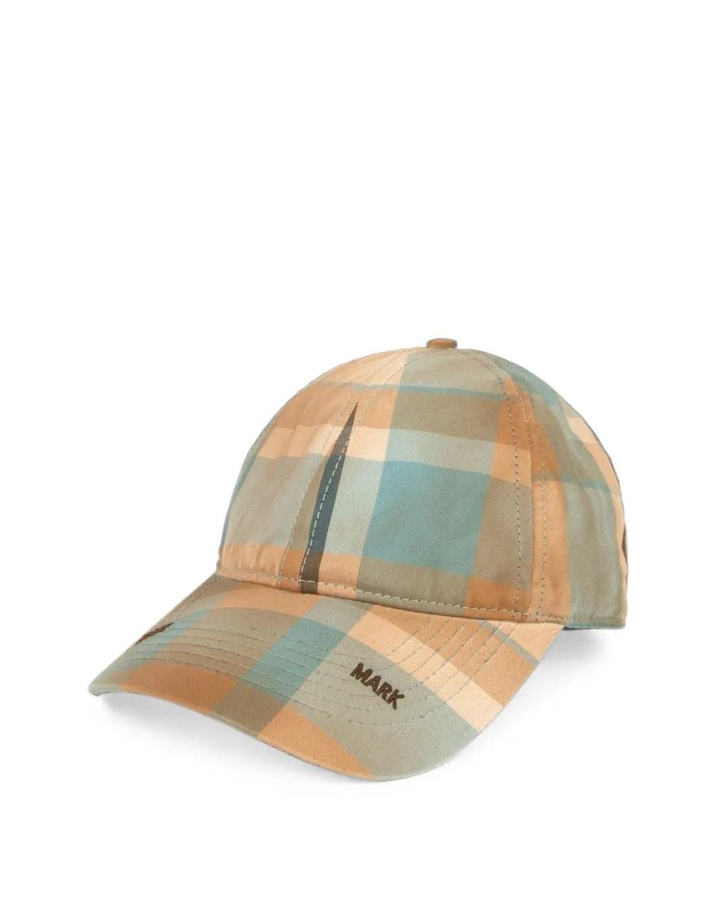 Aape By A Bathing Ape Natural Casquette À Carreaux Et Logo Brodé for men
