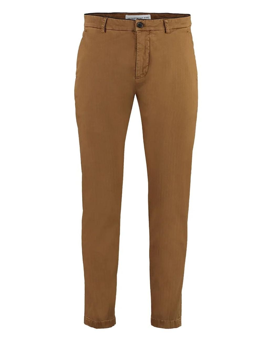 Department 5 Brown Prince Chino Trousers for men