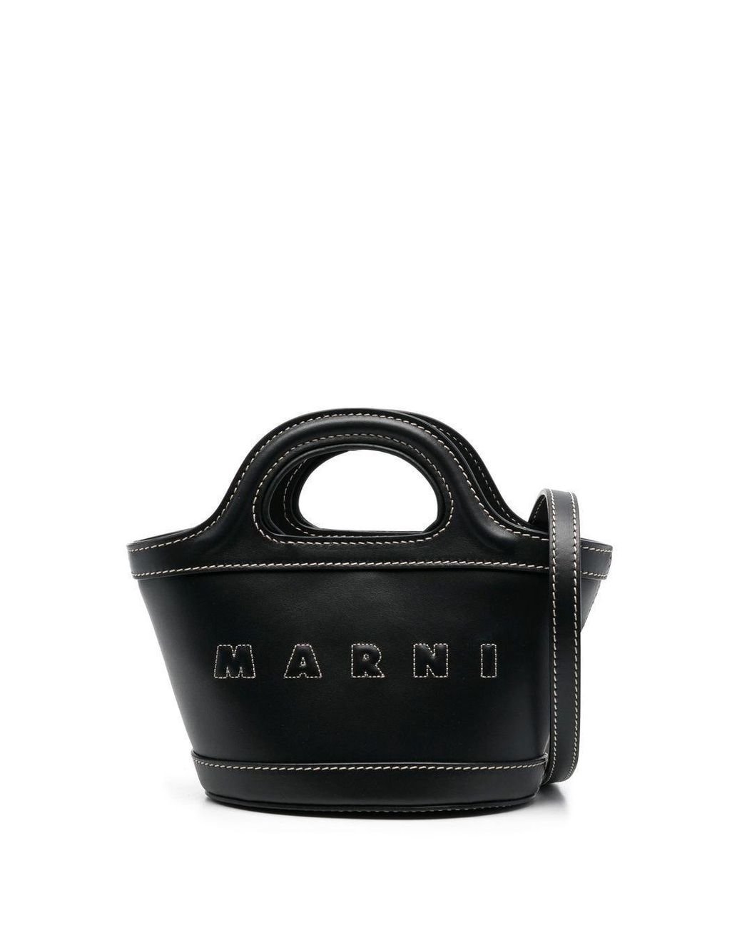 Marni Tropicalia Tote Bag in Black | Lyst
