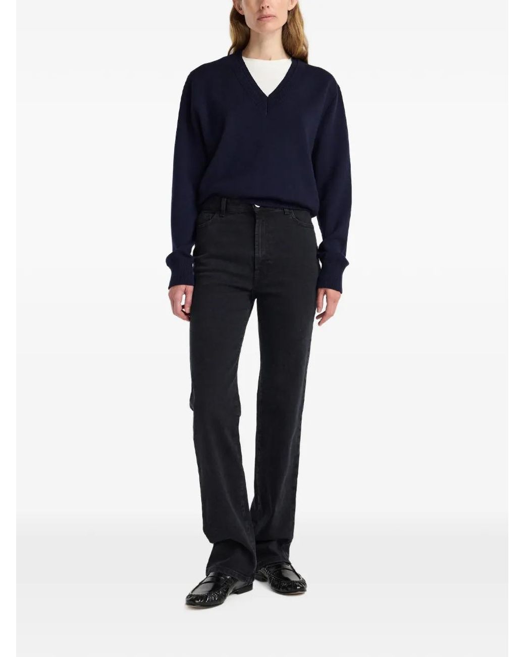 Rohe Black Button-Fastening Jeans