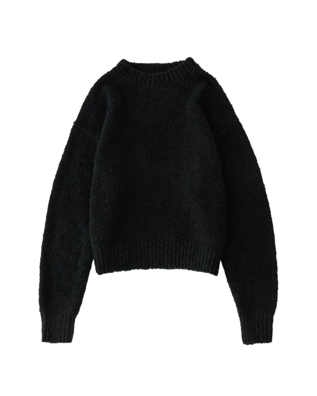 Studio Nicholson Black Maele Bouclé-Knit Sweater
