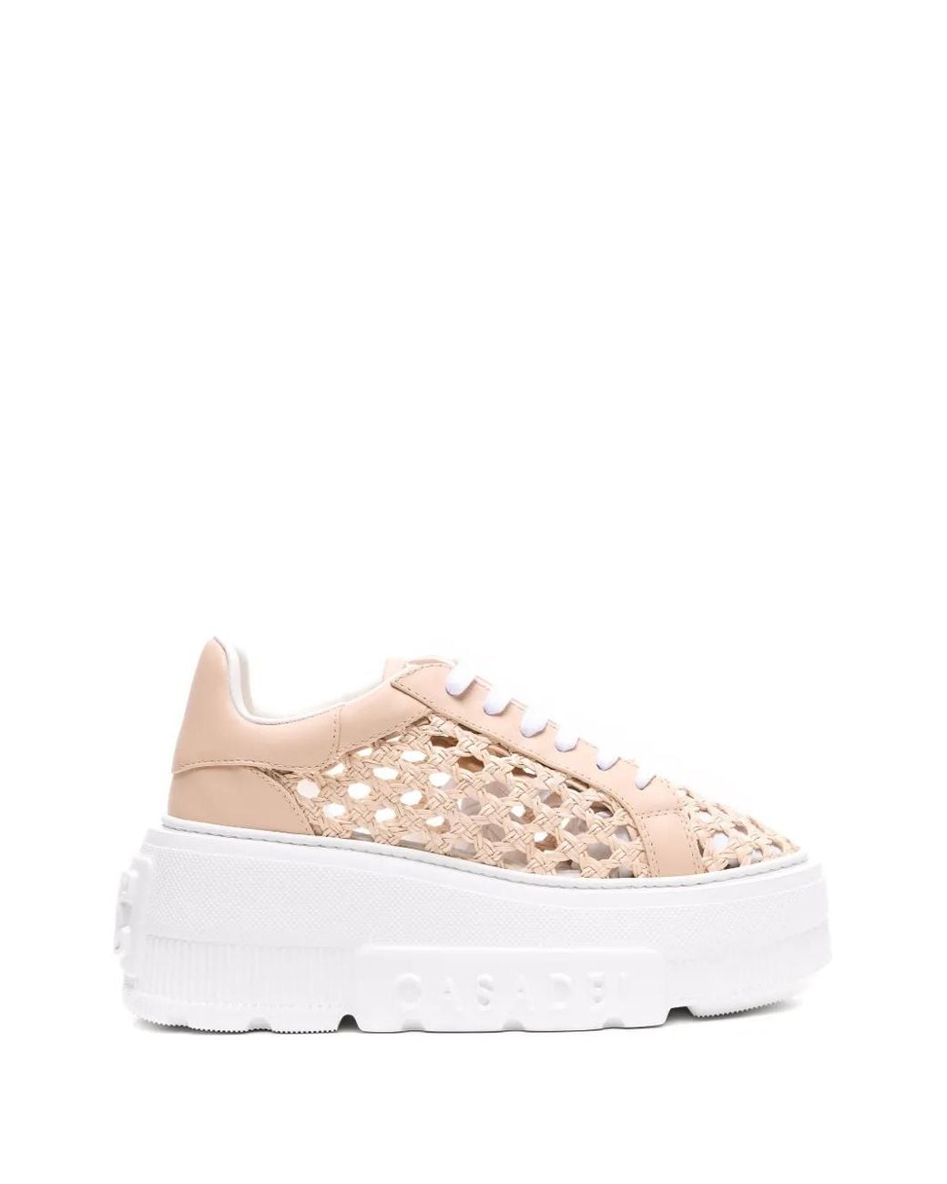 Casadei White Nexus Versilia Platform Sneakers