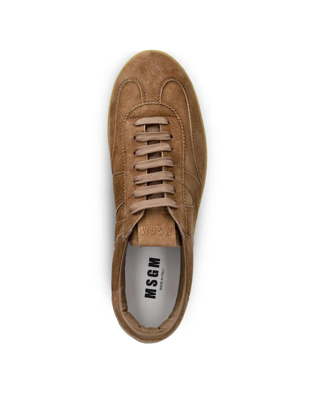 MSGM Brown Suede Sneakers for men