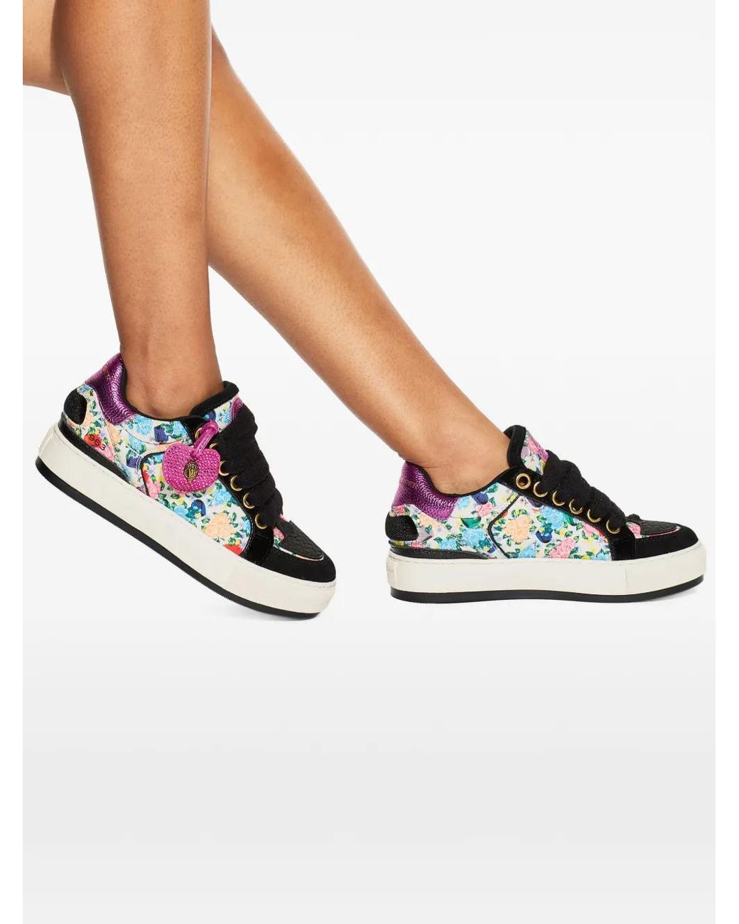 Kurt Geiger Multicolor Southbank Tag Canvas Trainers