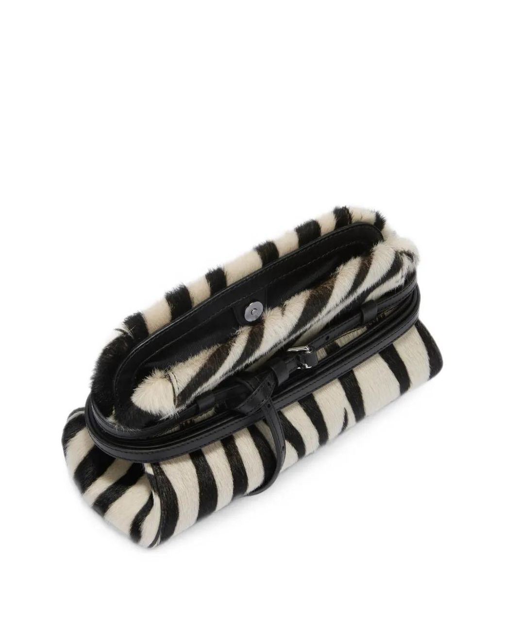 Moschino Black Tie Me Clutch Bag