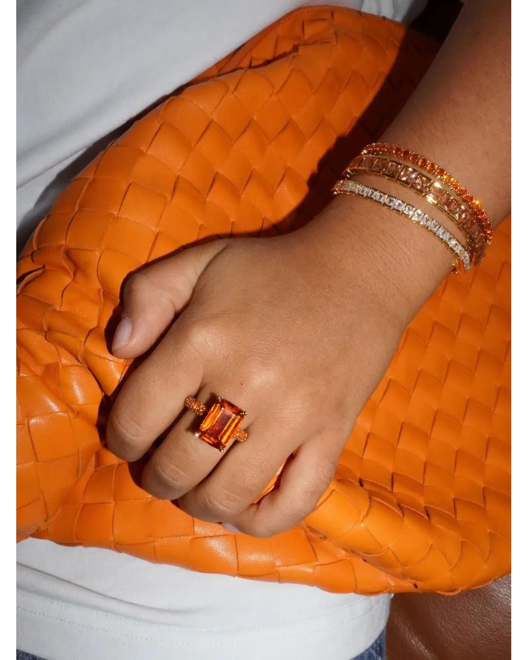 Izabel Display Red Mega Rectangle Ring