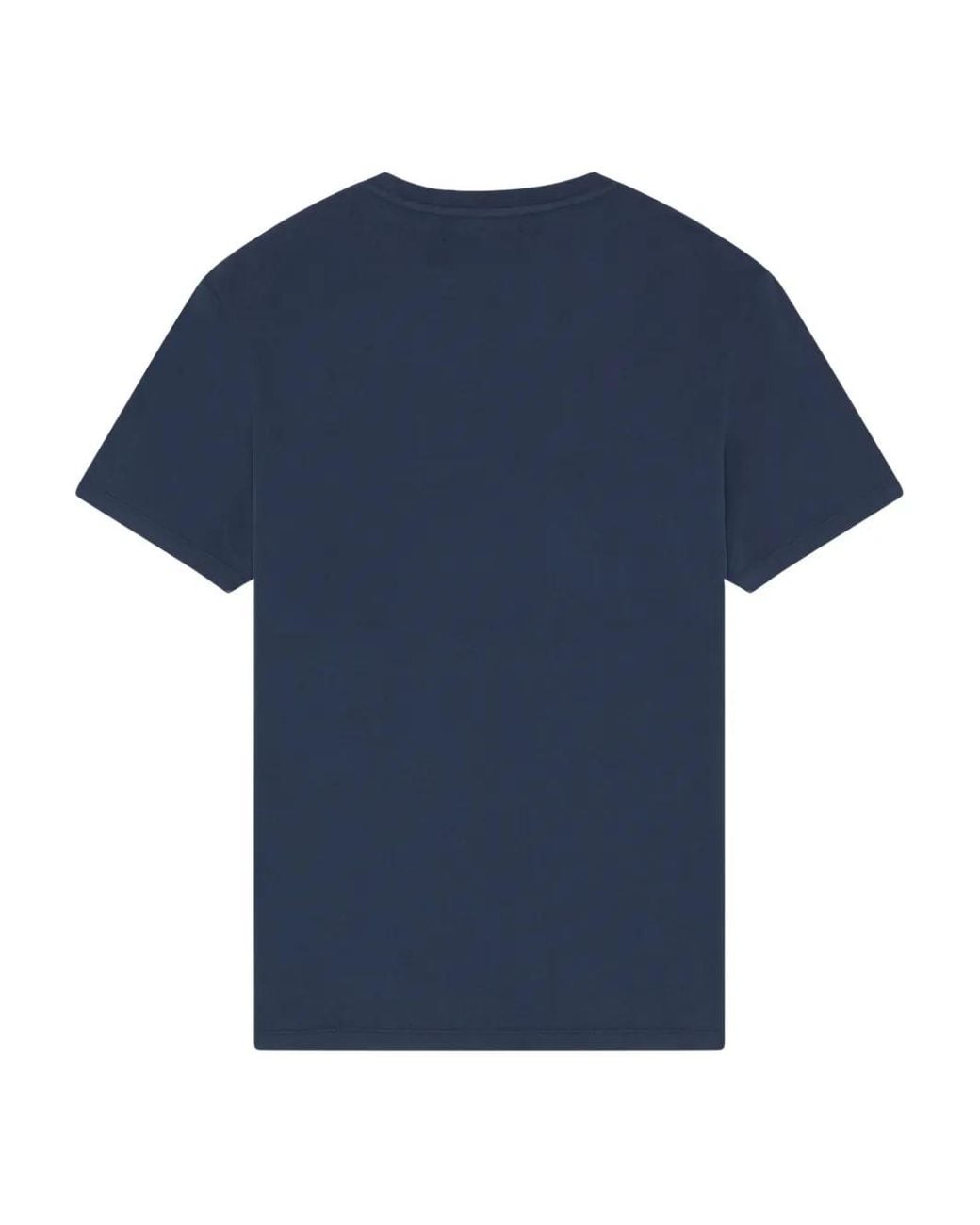 Vilebrequin Blue Organic Cotton T-Shirt With Turtle Print for men