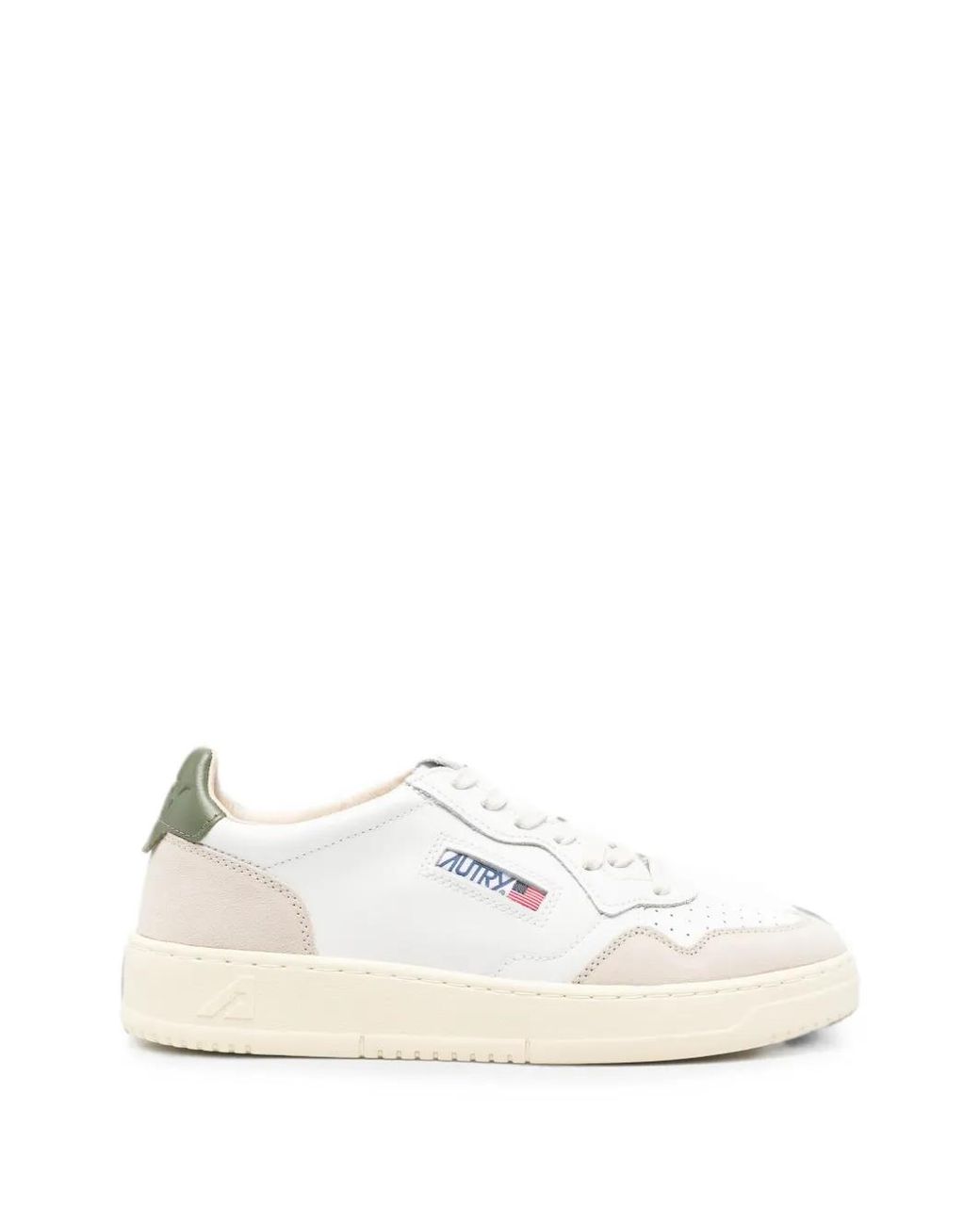 Autry White Medalist Low for men