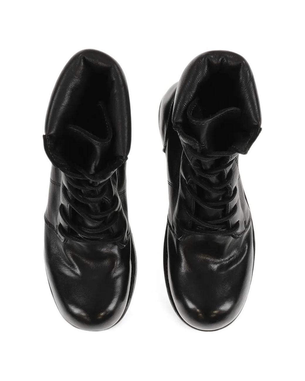 ALEXANDER DIGENOVA Black Moan Lace-Up Boots for men