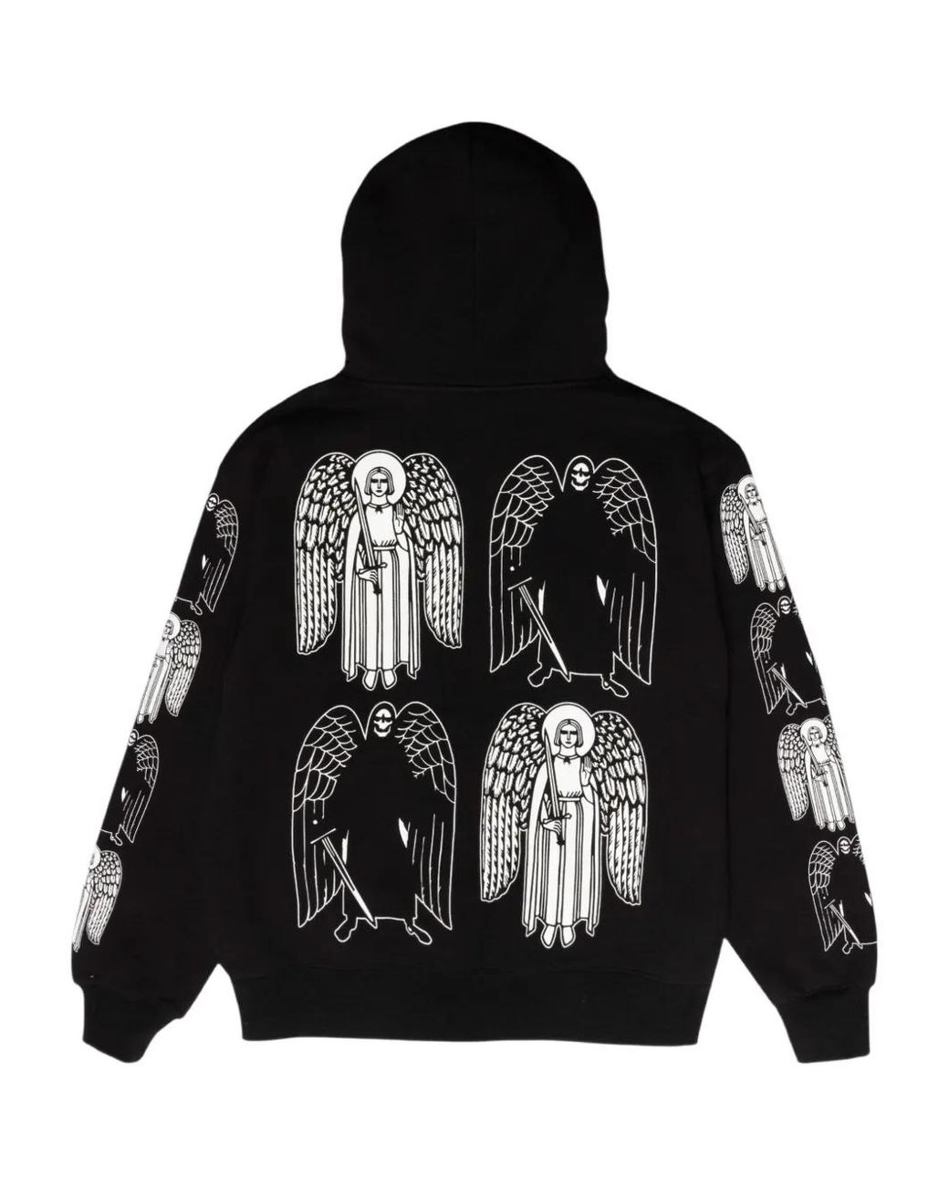 Pleasures Black Hoodie Angel Demon for men