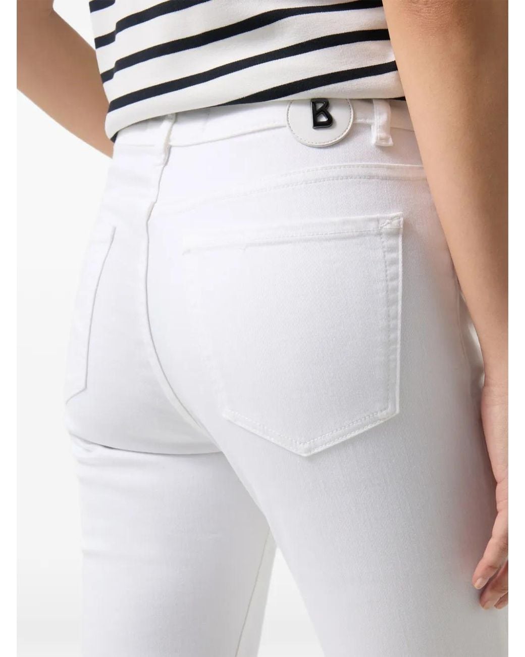 Bogner White Julie Slim-Fit Jeans