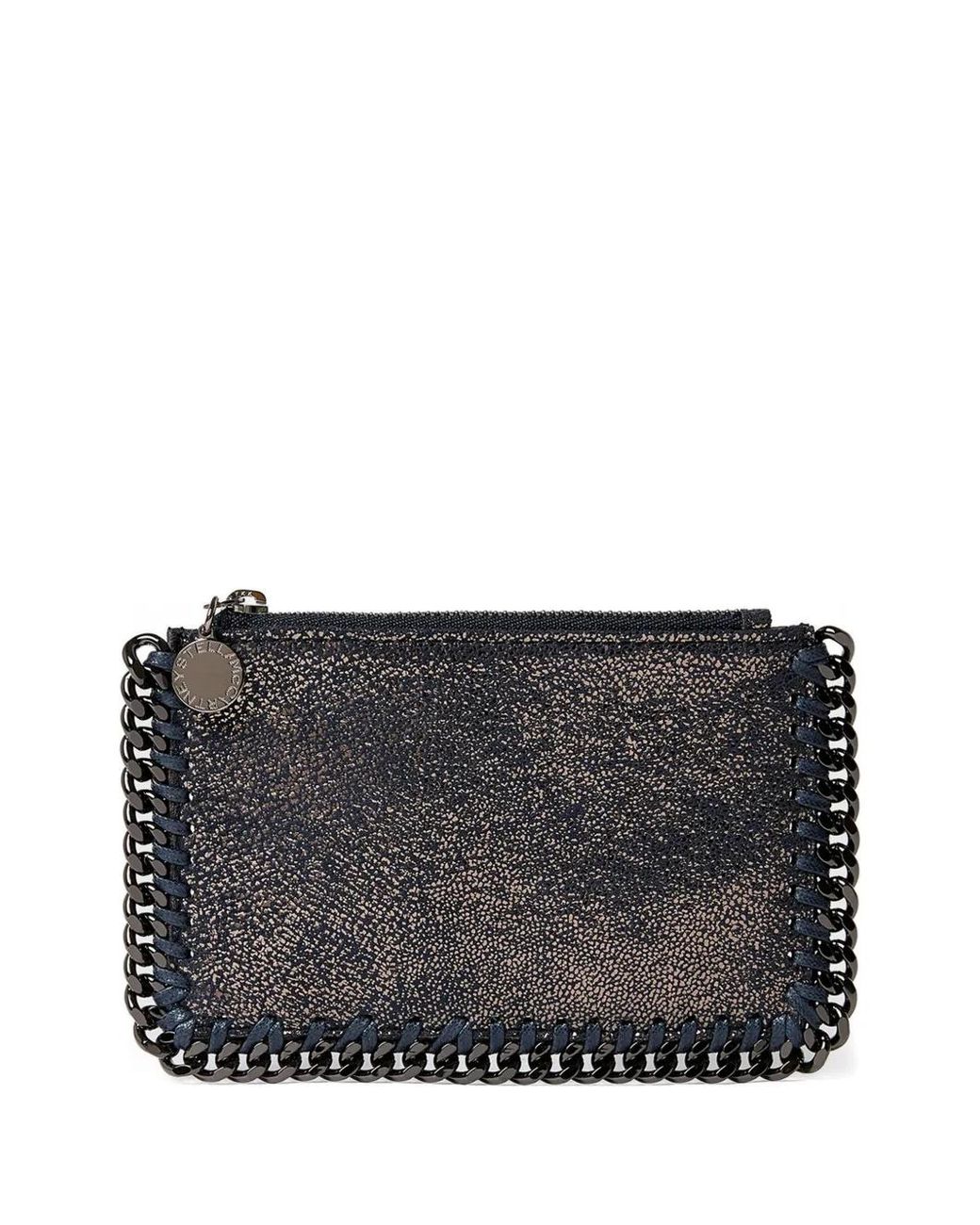 Stella McCartney Black Falabella Chain-Trim Wallet
