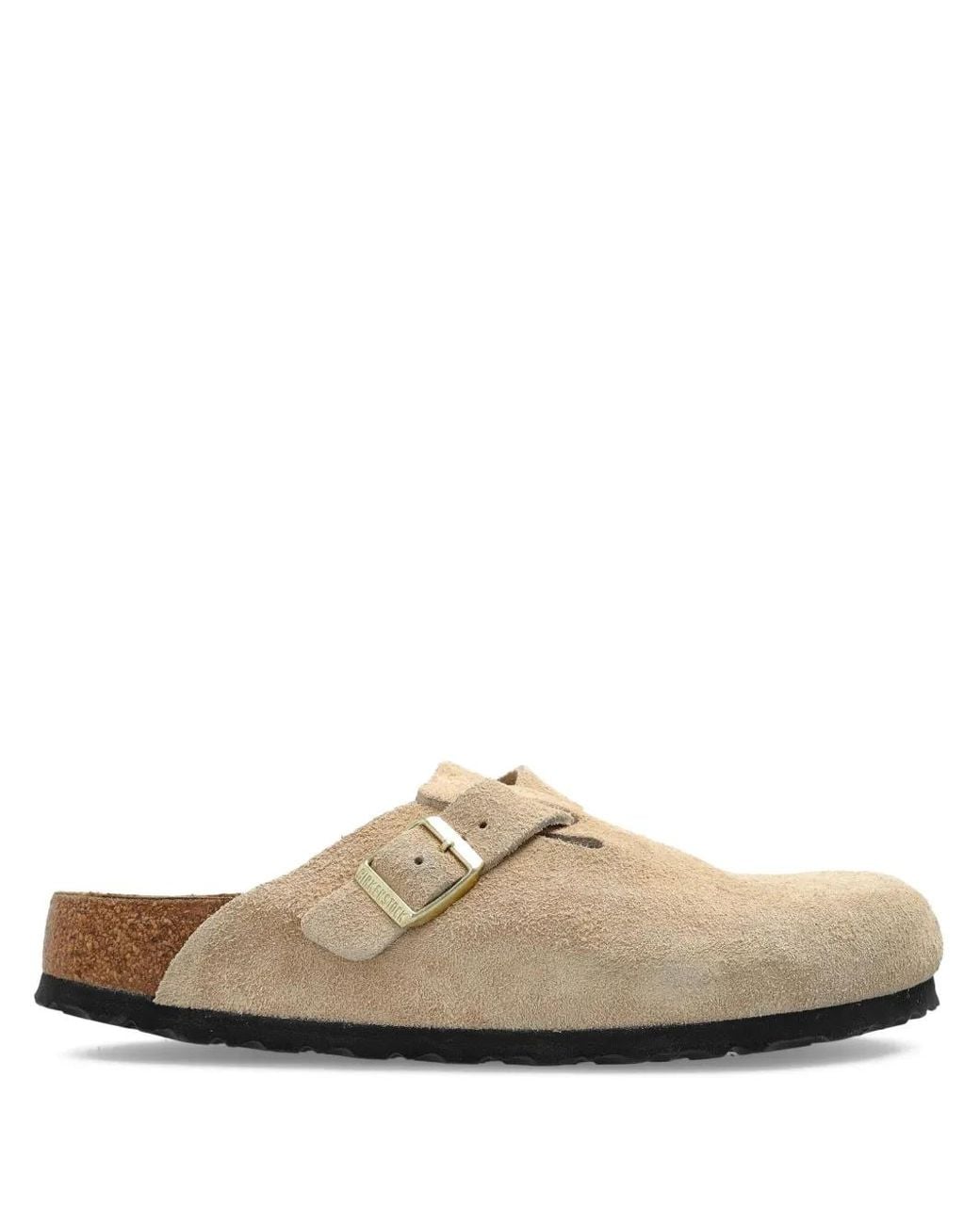 Birkenstock White Boston Clogs