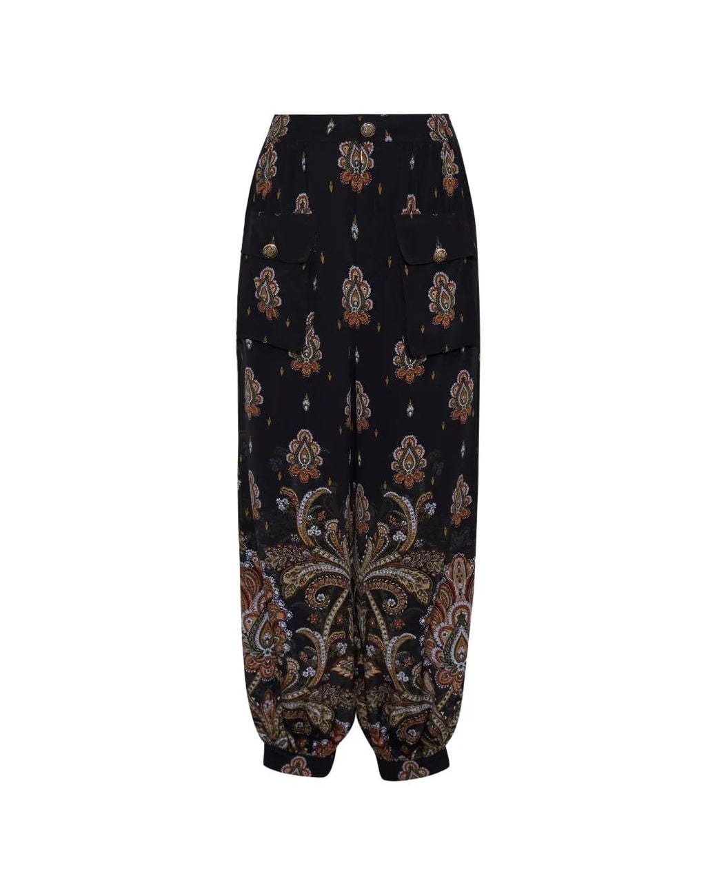 Cara Cara Black Pietro Paisley-Print Track Pants
