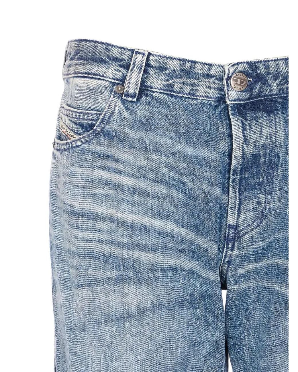 DIESEL Blue Denim Jeans for men