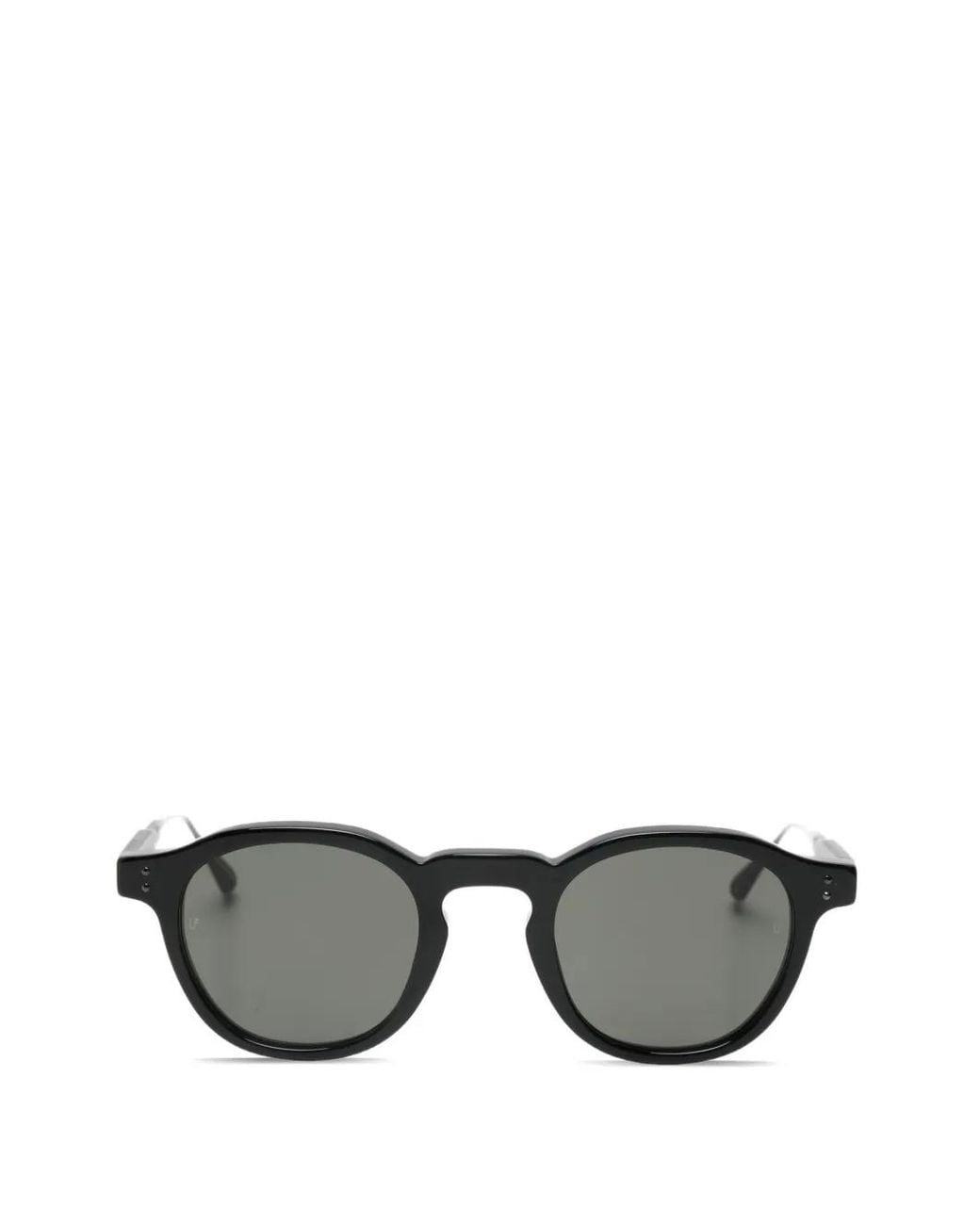 Linda Farrow Gray Heath Round-Frame Sunglasses