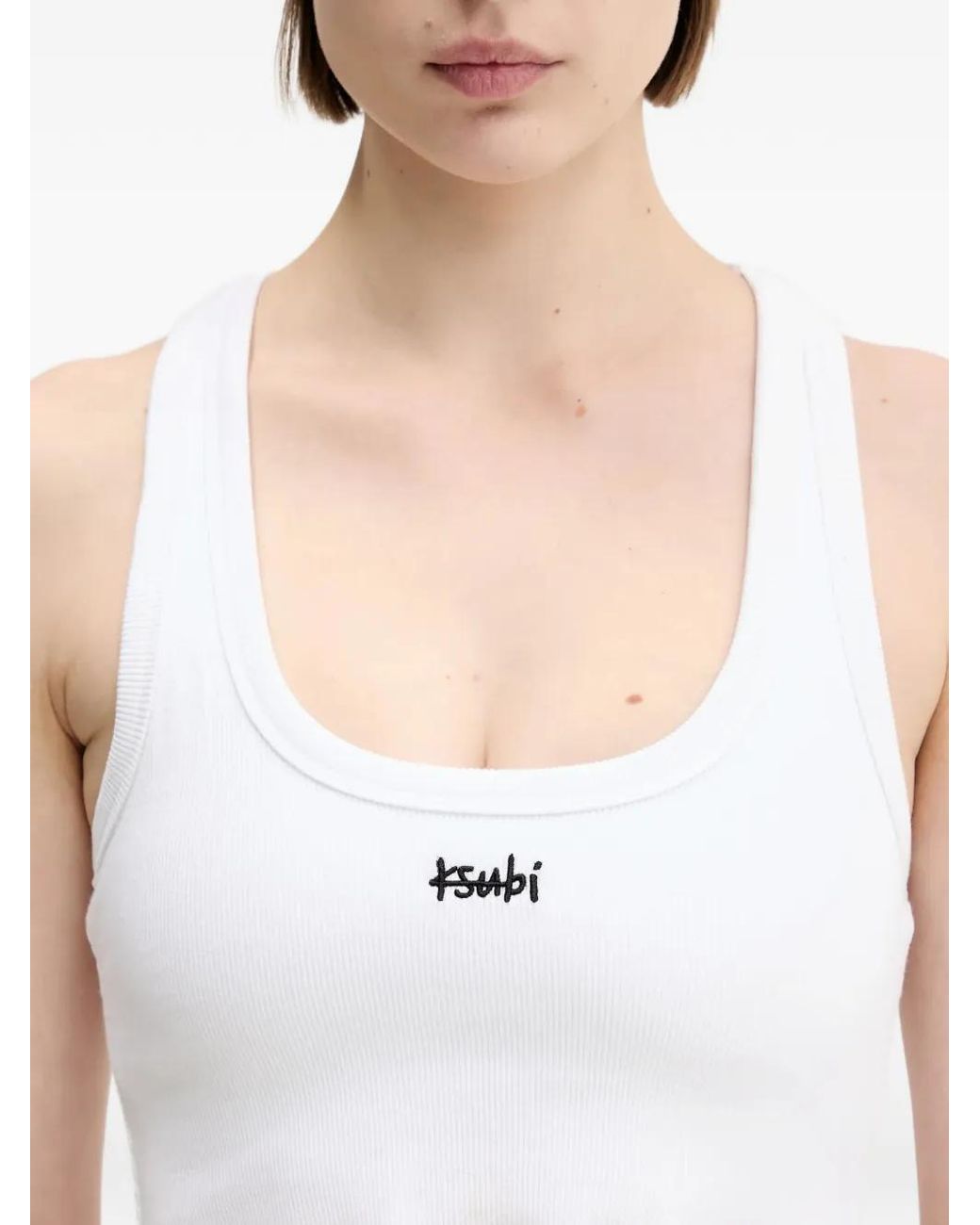 Ksubi Blue Logo Vest Top