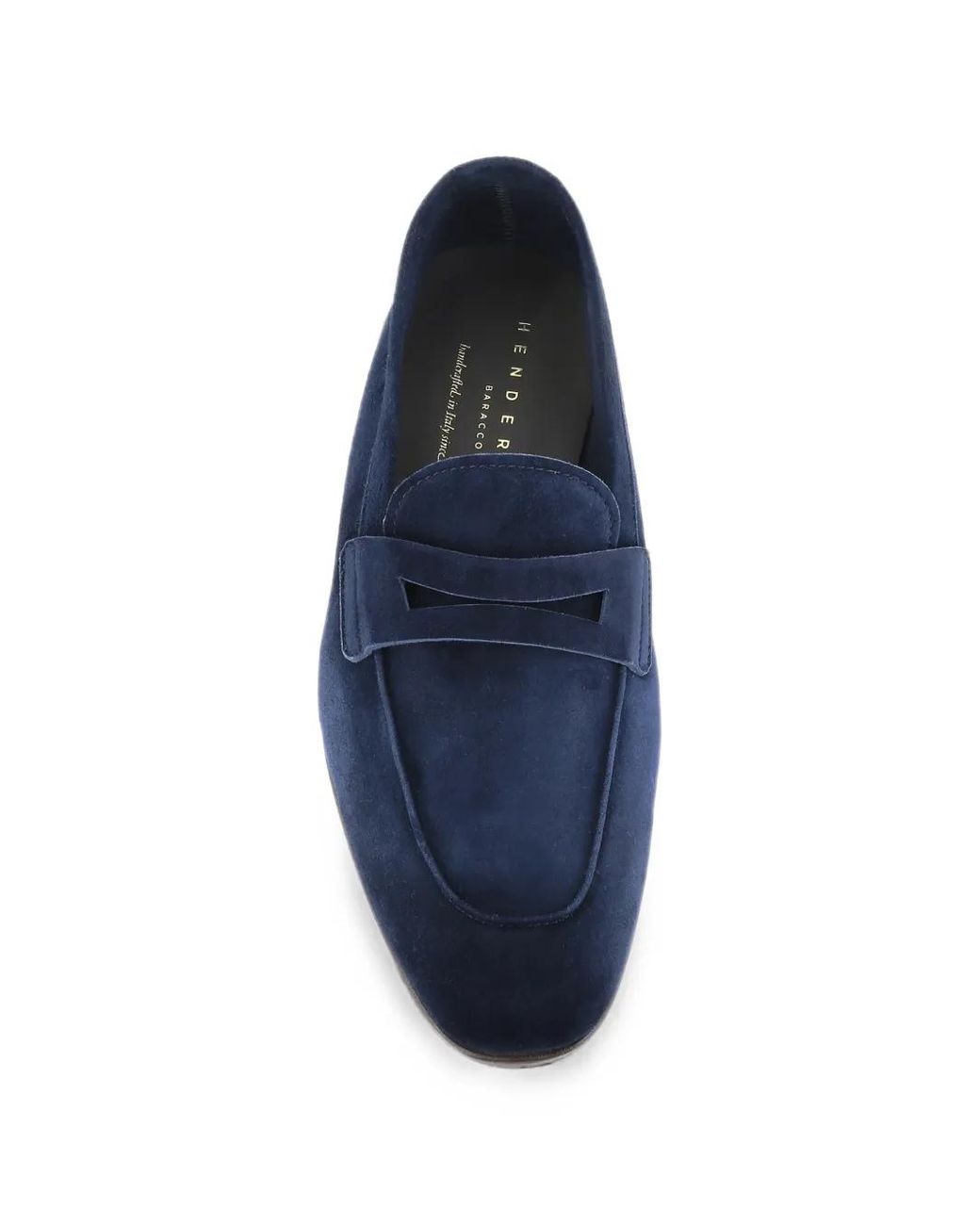 Henderson Blue Mocassins En Daim for men