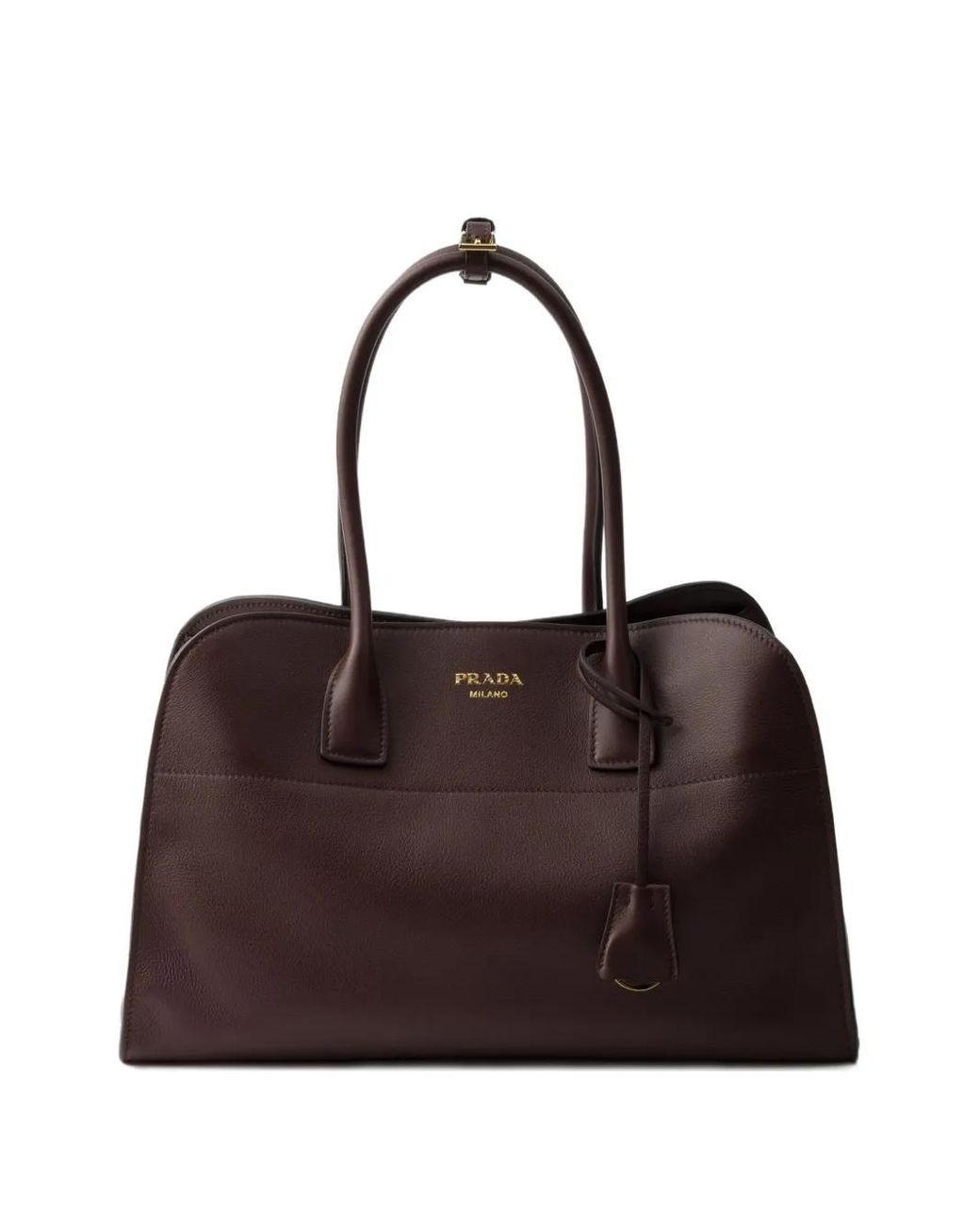 Prada Brown Large Leather Tote Bag