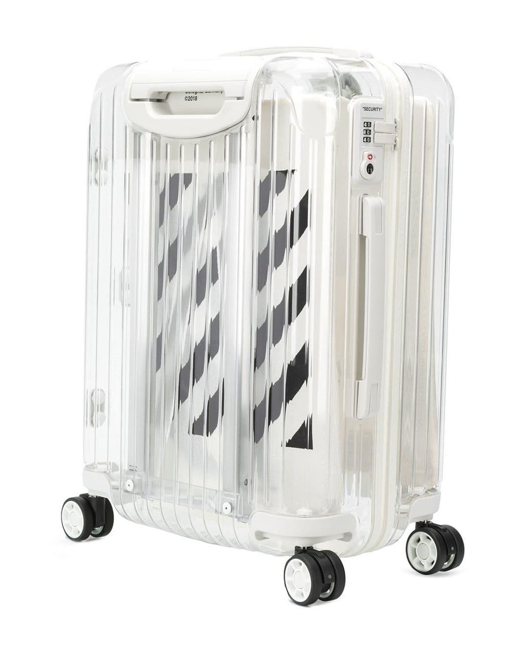 Off-White x Rimowa Transparent/Black PVC Virgil Abloh Suitcase Off