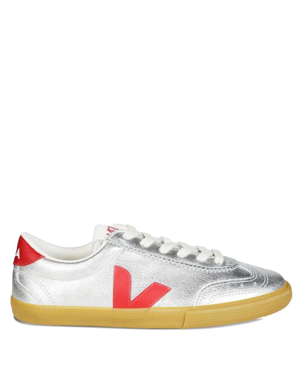 Veja White Volley Low-Top Sneakers