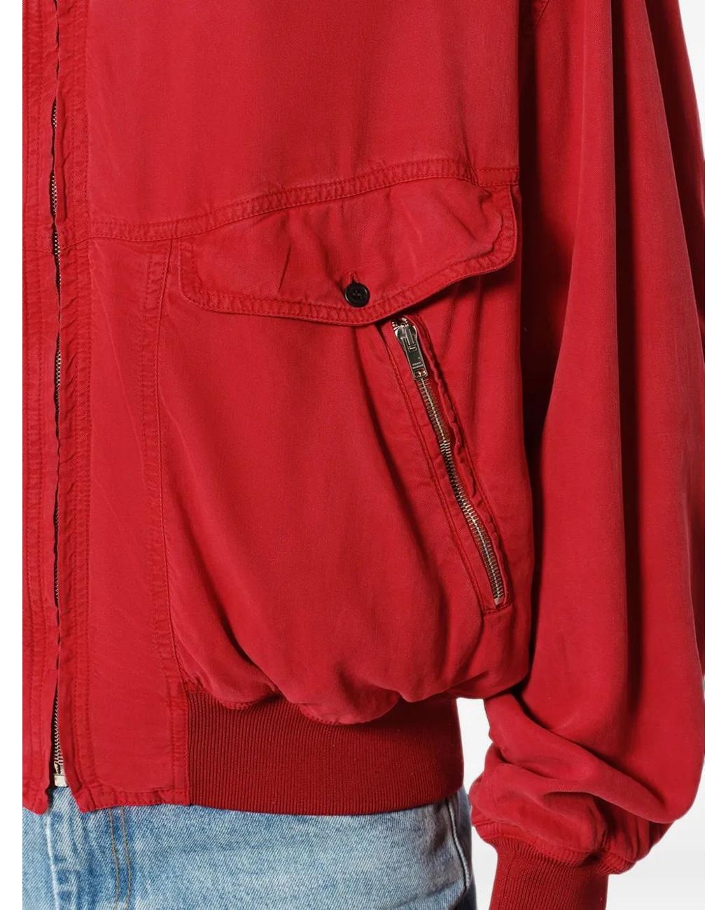 Isabel Marant Red Veste Sebastian À Fermeture Zippée for men