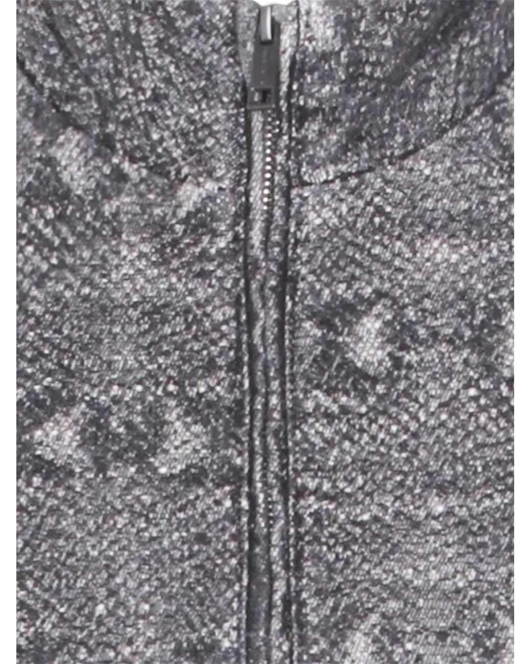 Daily Paper Gray Snake Zipped Jacket for men
