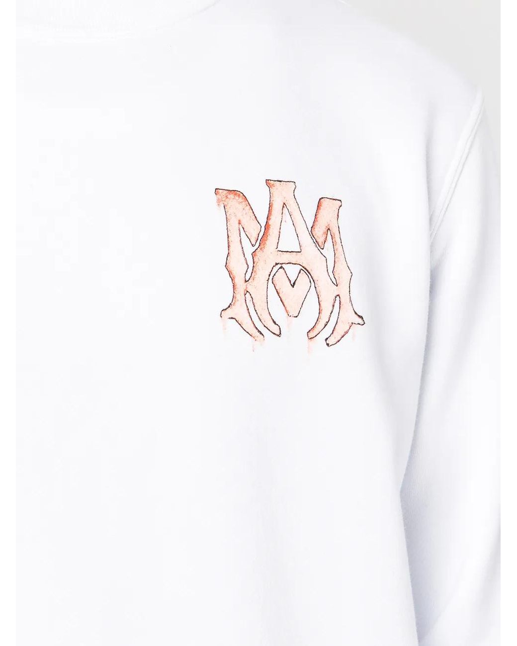 Amiri White Logo-Lettering Sweatshirt for men