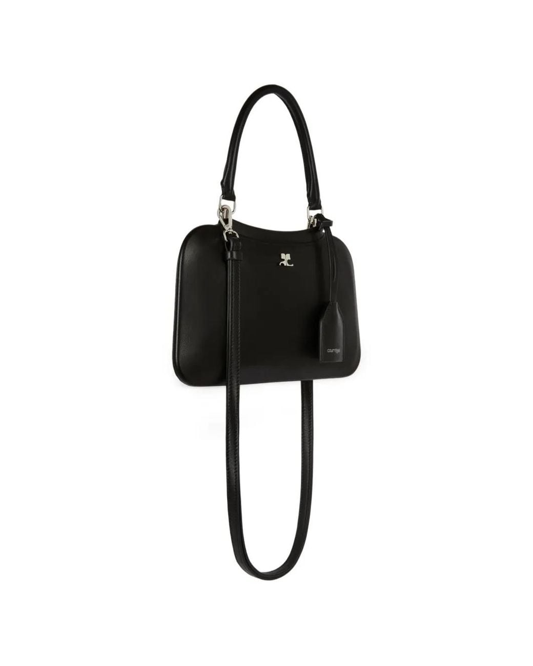 Courreges Black Small Shadow Handbag