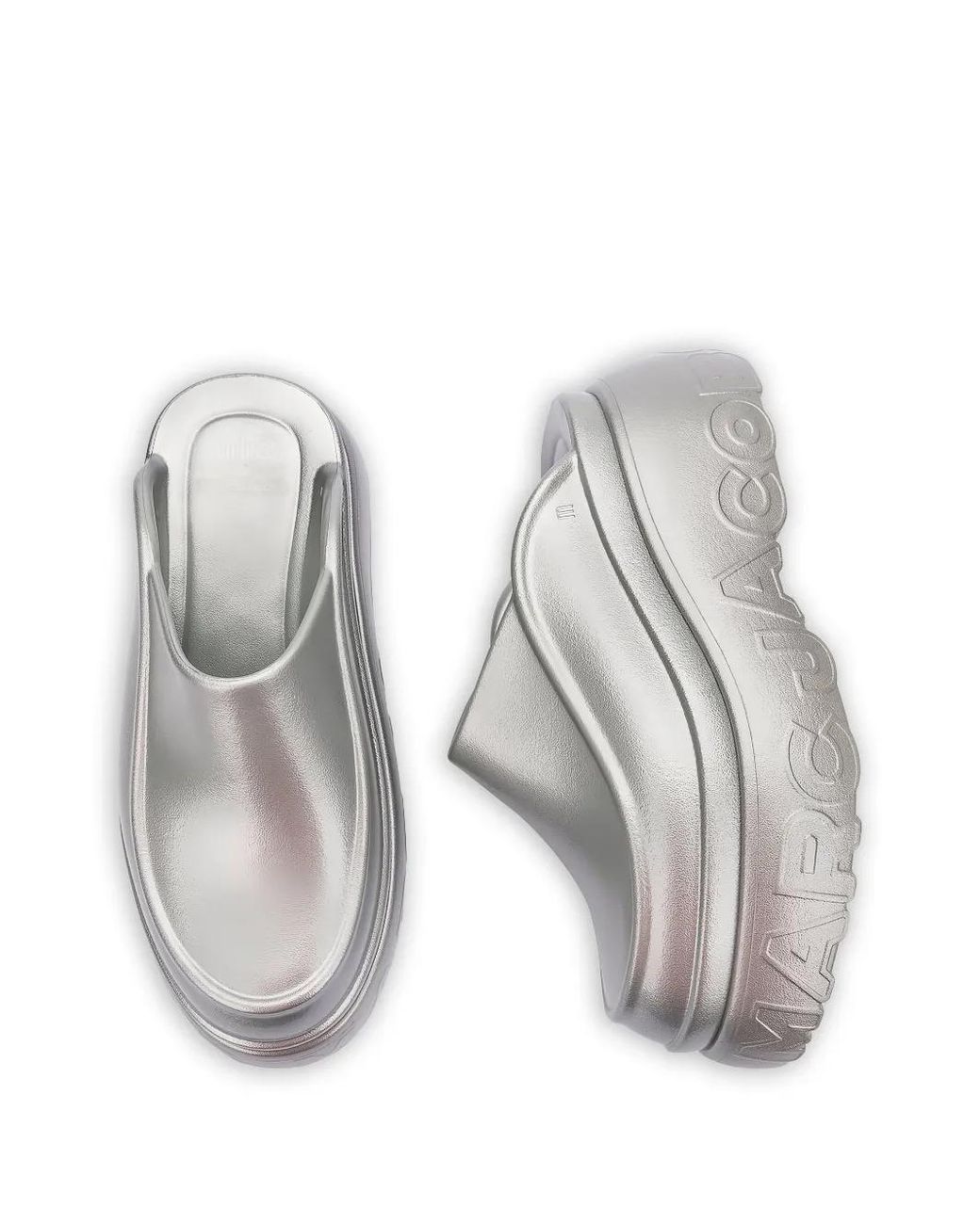 Marc Jacobs Gray X Melissa Logo-Embossed Mules