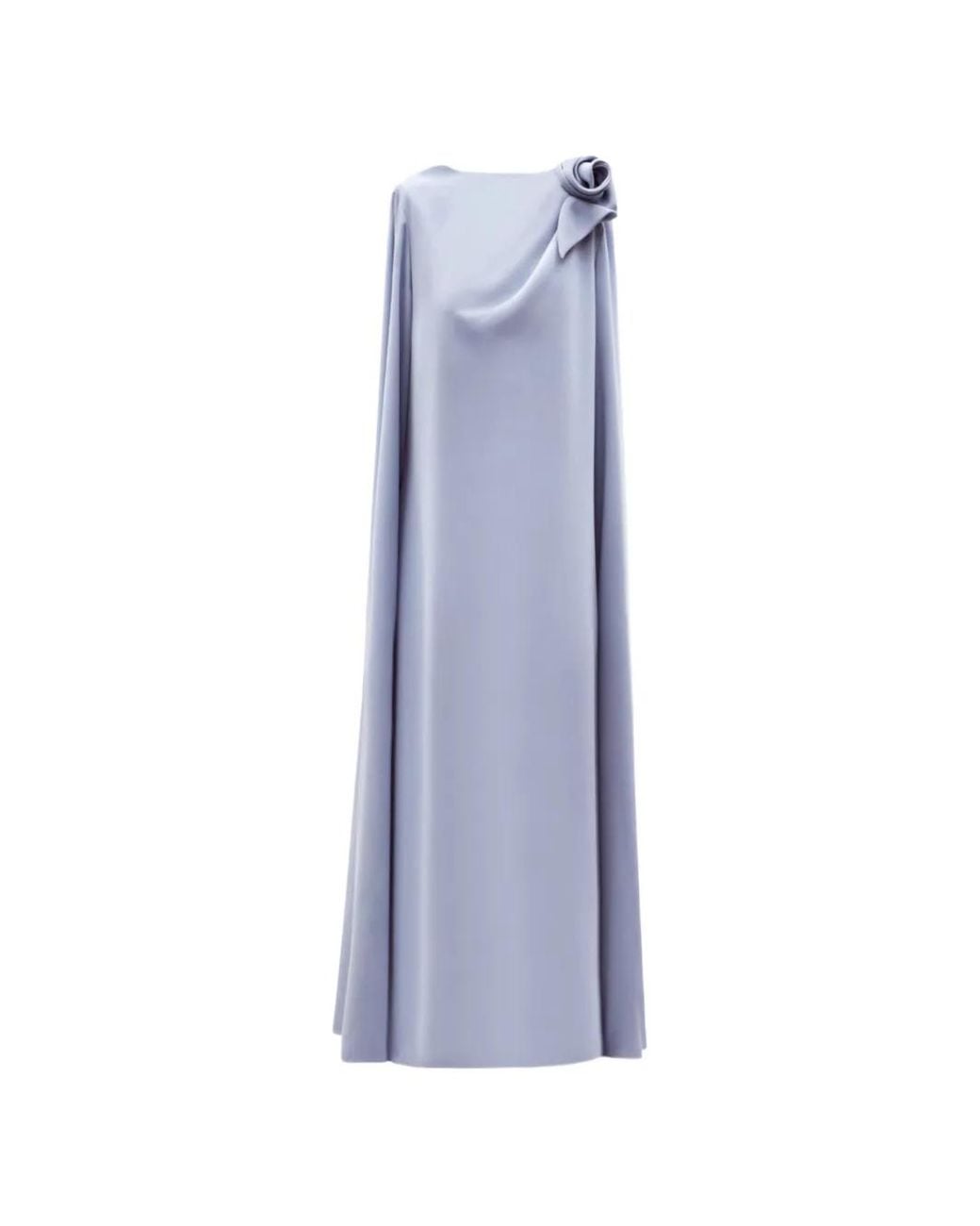 Gemy Maalouf Blue Rose-Detail Gown