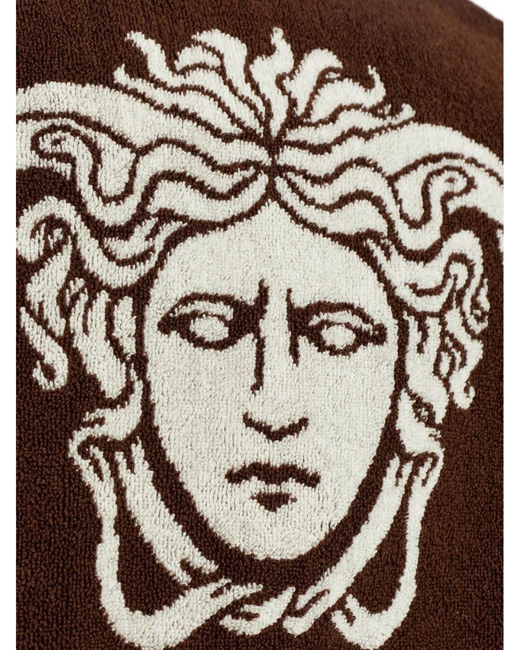 Versace Brown Veste Zippée À Imprimé Medusa