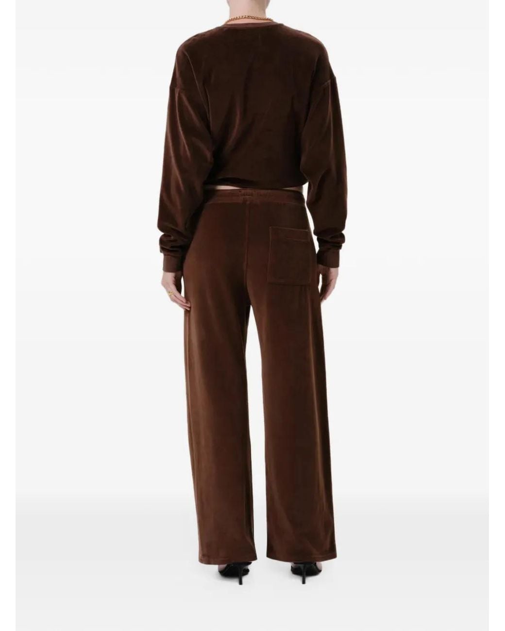 Citizens of Humanity Brown Brynn Velour Track Pants