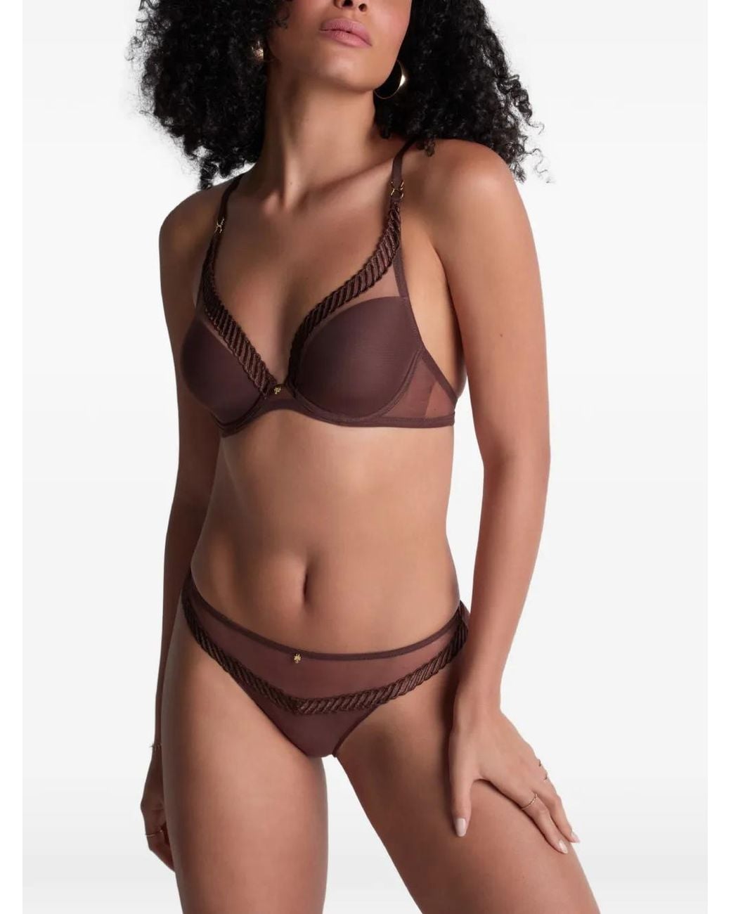 Aubade Sheer Emotion String in het Purple