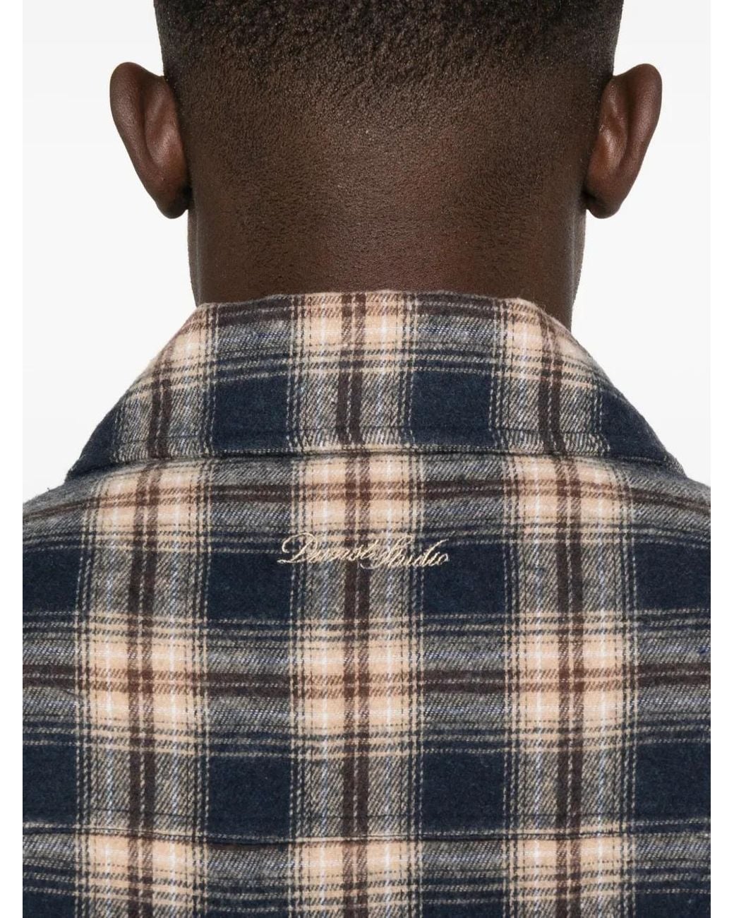 DUNST Gray Checked Shirt for men