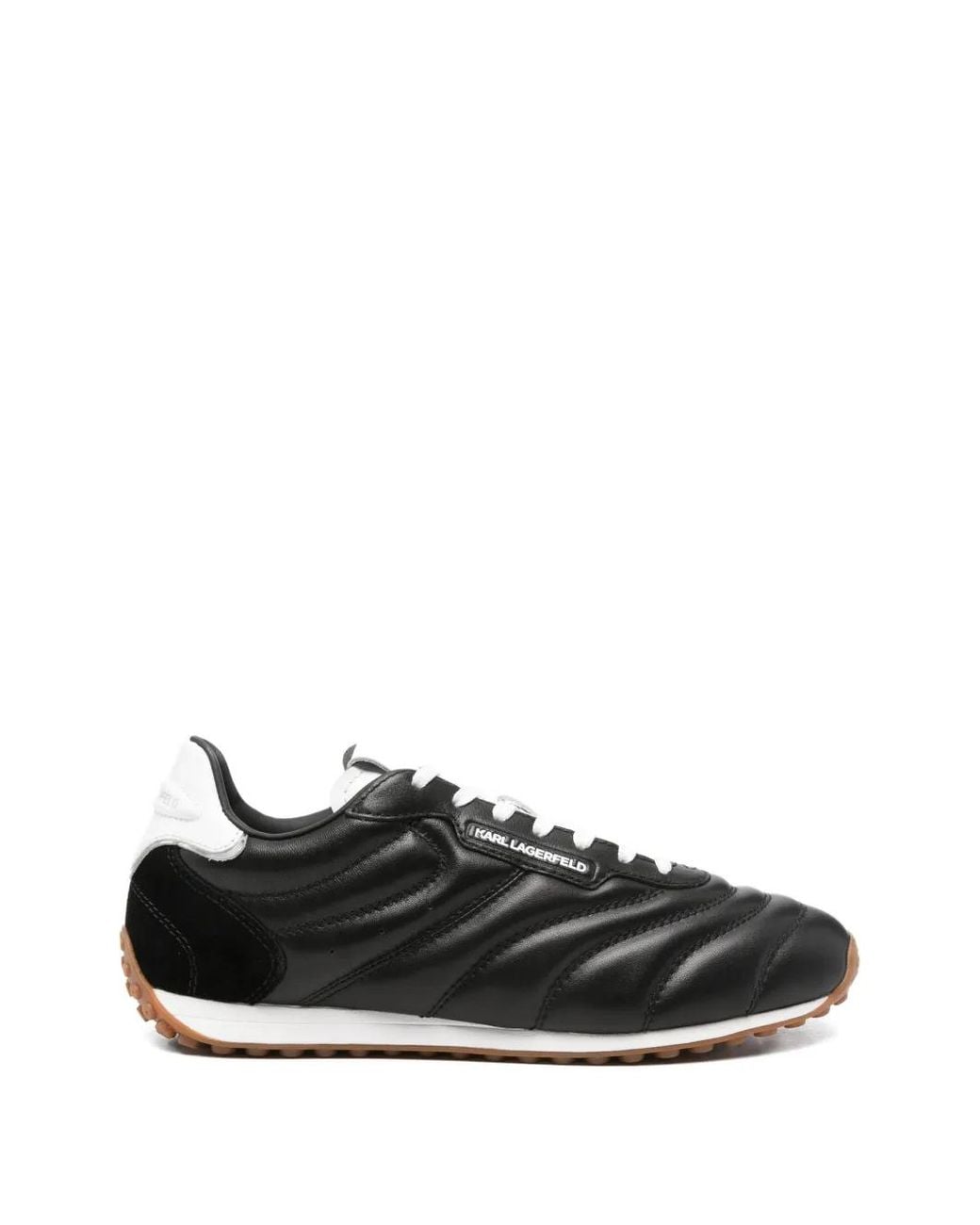 Karl Lagerfeld Black Astra Quilted Sneakers for men
