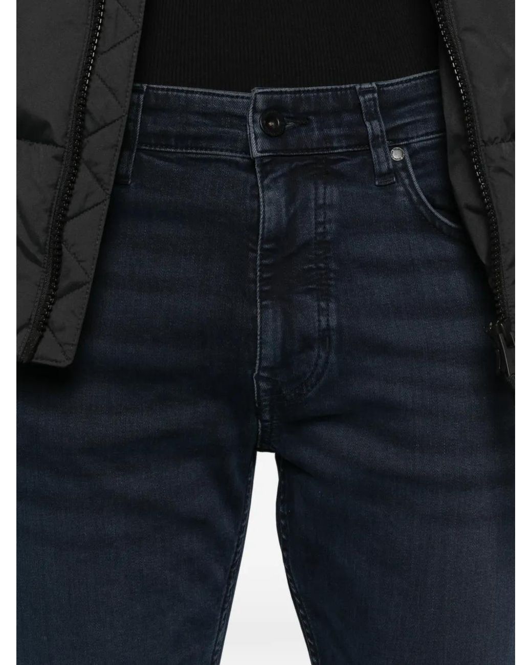 Marc O' Polo Blue Belt-Loops Jeans for men